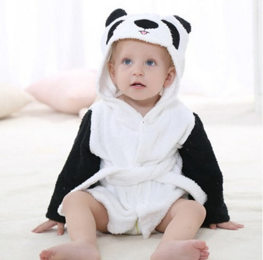 Cartoon Cute Animal Bathrobes Baby Hooded
