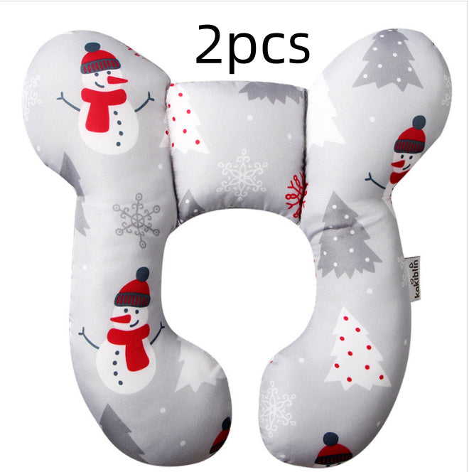Infant Pillow  Baby Bed  U-Shaped Safety Seat  Neck Guard  Fixed Stereotyped Stroller Pillow